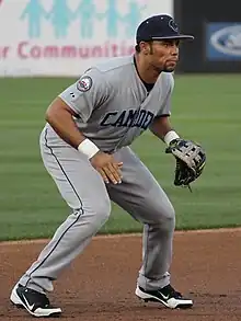 Pedro Feliz with the Camden Riversharks of the Atlantic League.  August 7, 2012.  TD Bank Park, Bridgewater, NJ