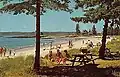 A photo of Pemaquid Beach from the 60's or 70's, shortly after the public purchase from the town.