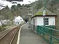 The station in 2009 facing west prior to the 2018 reconstruction of the platform