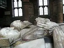 Tomb of Sir Edward Littleton (died 1558) and his wives, Helen Swynnerton and Isabel Wood. Attributed to the Royley workshop in Burton on Trent.