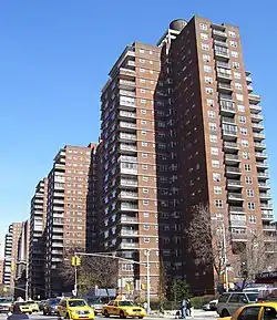 The Penn South housing complex at 25th Street