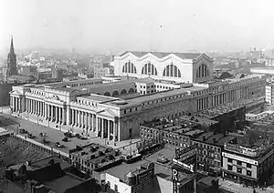 Image 10Pennsylvania Station, opened in 1910 (from History of New York City (1898–1945))