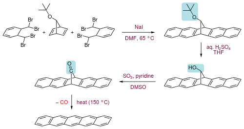 Pentacene synthesis