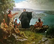 Image 32Père Marquette and the Indians (1869), by Wilhelm Lamprecht (from Michigan)