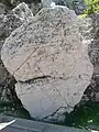 Inscribed boulder