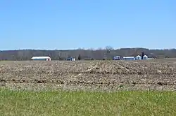 Agricultural fields in the township's southeast