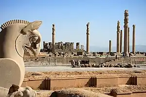 The ruins of Persepolis