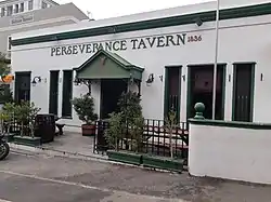 The Perseverance Tavern in March 2020.