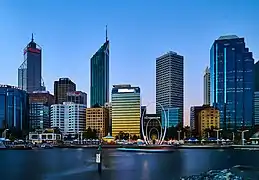 Perth central business district