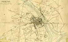 This 1832 map of Perth, by James Gardner, shows South Street as one of the three main streets in Perth at the time