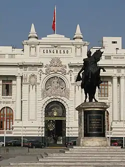 Simón Bolivar in Lima