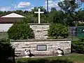 Marker for the mass grave