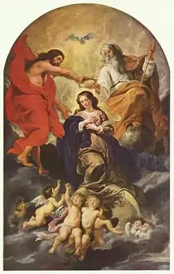 Crowning of the Virgin by Rubens, 17th century