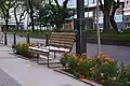 Bench in the center of Petrópolis