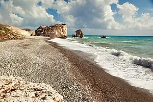 Petra tou Romiou beach