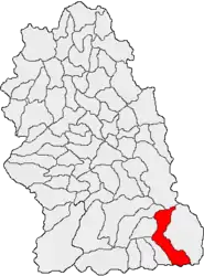 Location in Hunedoara County