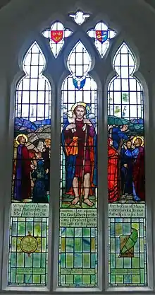 Stained Glass Window in Pettaugh Suffolk by Townshend and Howson