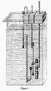 The Pfeffer cell was composed of a porous earthenware container, with a copper ferrocyanide precipitate, connected to a manometer.