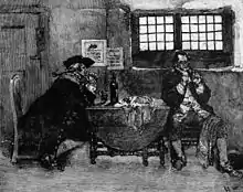 Image 74Henry Every is shown selling his loot in this engraving by Howard Pyle. Every's capture of the Grand Mughal ship Ganj-i-Sawai in 1695 stands as one of the most profitable pirate raids ever perpetrated. (from Piracy)