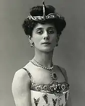 Photographic postcard of Anna Pavlova as the Princess Aspicia in Petipa's 1898 production, circa 1910