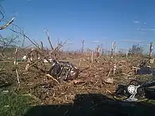 Image 3Tornado damage in Phil Campbell following the statewide April 27, 2011, tornado outbreak (from Alabama)