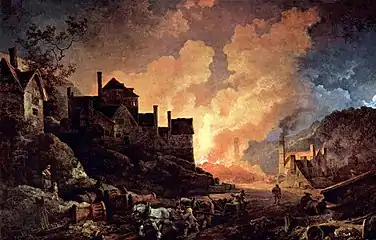 Coalbrookdale by Nightby Philip de Loutherbourg, 1801