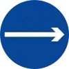 One way (right)