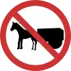 No entry for animal drawn vehicles