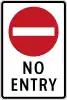 No entry for all vehicles (plate type)