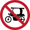 No entry for tricycles