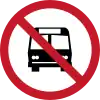 No entry for buses