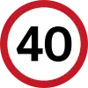 Speed restriction (maximum)