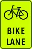 Bike lane ahead