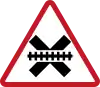 Railroad crossing advance warning (unsignalled)