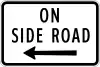 On side road (left)