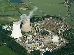 Image 81The cooling towers of the Philippsburg Nuclear Power Plant, in Germany. (from Nuclear fission)