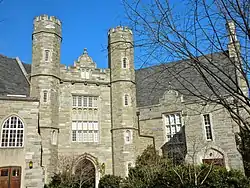 View from inside the quad, looking north