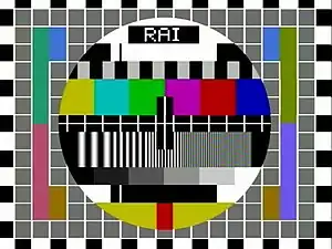 Off-air screen capture of the RAI PAL circle pattern.