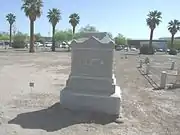 The grave of Lindley Orme in the "Independent Order of Odd Fellows Cemetery" section.