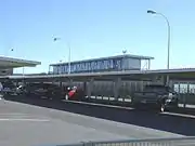 Outside PHX Sky Train Terminal 3 Station