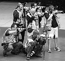 Image 5Sports photojournalists at Indianapolis Motor Speedway (from Photojournalism)