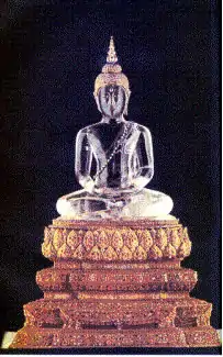 Phra Phuttha Butsavarat the crystal Buddha of Champassak, resides in Bangkok, Thailand