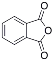 Skeletal formula of phthalic anhydride