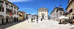 Center of Mel with Town hall and church