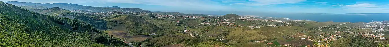 View toward the northeast from Pico de Bandama, 2016