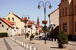 Main promenade in Pieńsk