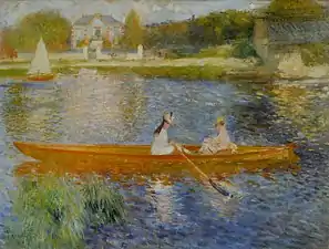 La Yole (Boating on the Seine) (c. 1879)Pierre-Auguste Renoir