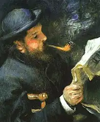 Portrait of Claude Monet reading, c. 1875, Musée Marmottan Monet, Paris, France