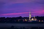 Panorama of Pieszyce with the church of St. Anthony