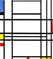 Image 7Piet Mondrian, "Composition No. 10" 1939–1942, De Stijl (from History of painting)